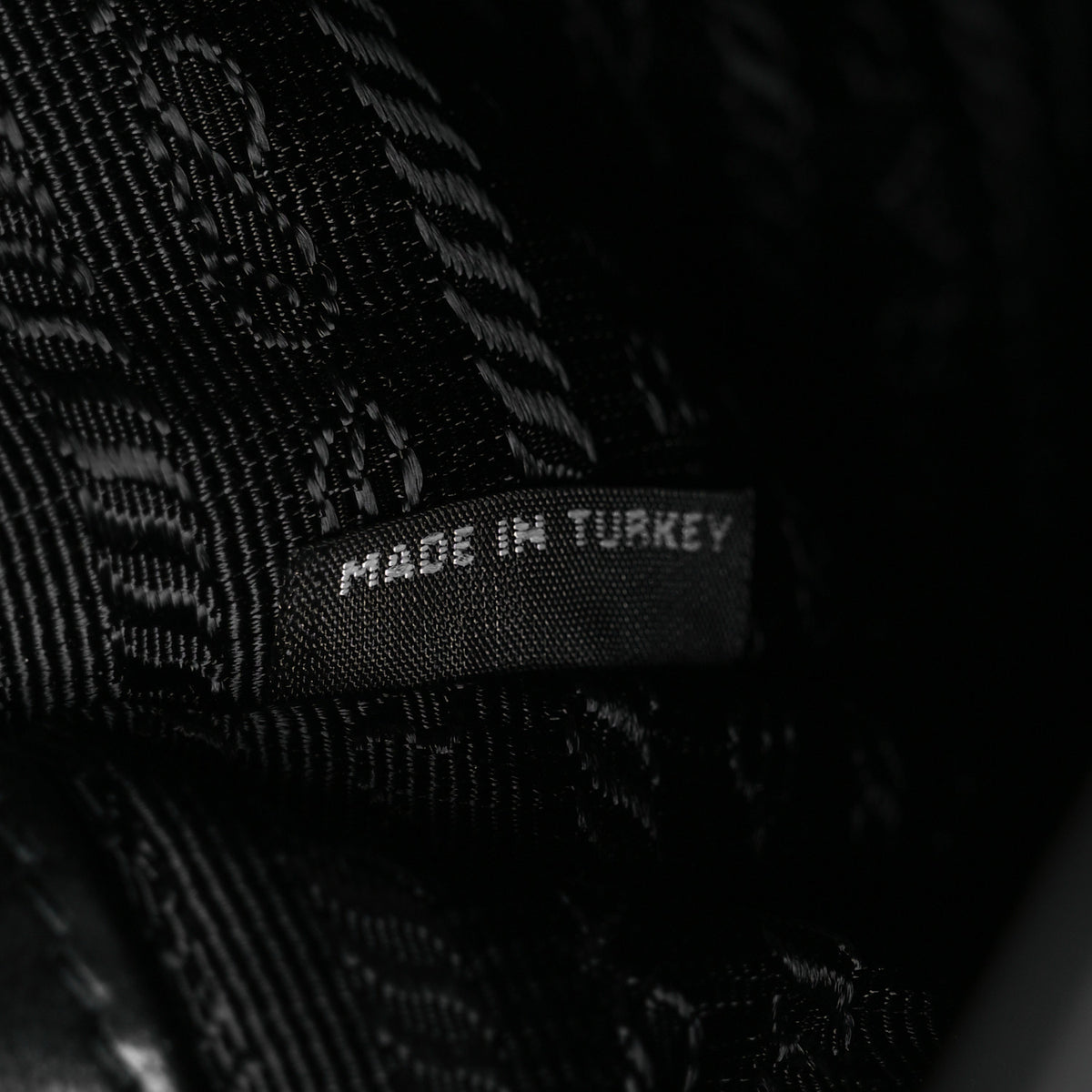 Tessuto Nylon Gaufre Small Tote Black