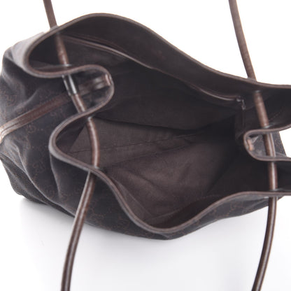 Gucci Denim Monogram Tote Dark Brown 5 of 8