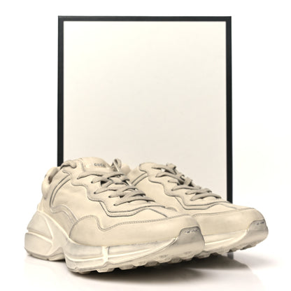 Gucci Soft Calfskin Mens Rhyton Sneakers 9 Ivory 10 of 10