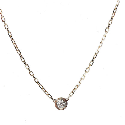 Cartier 18K Yellow Gold Diamond SM D'Amour Pendant Necklace 4 of 7