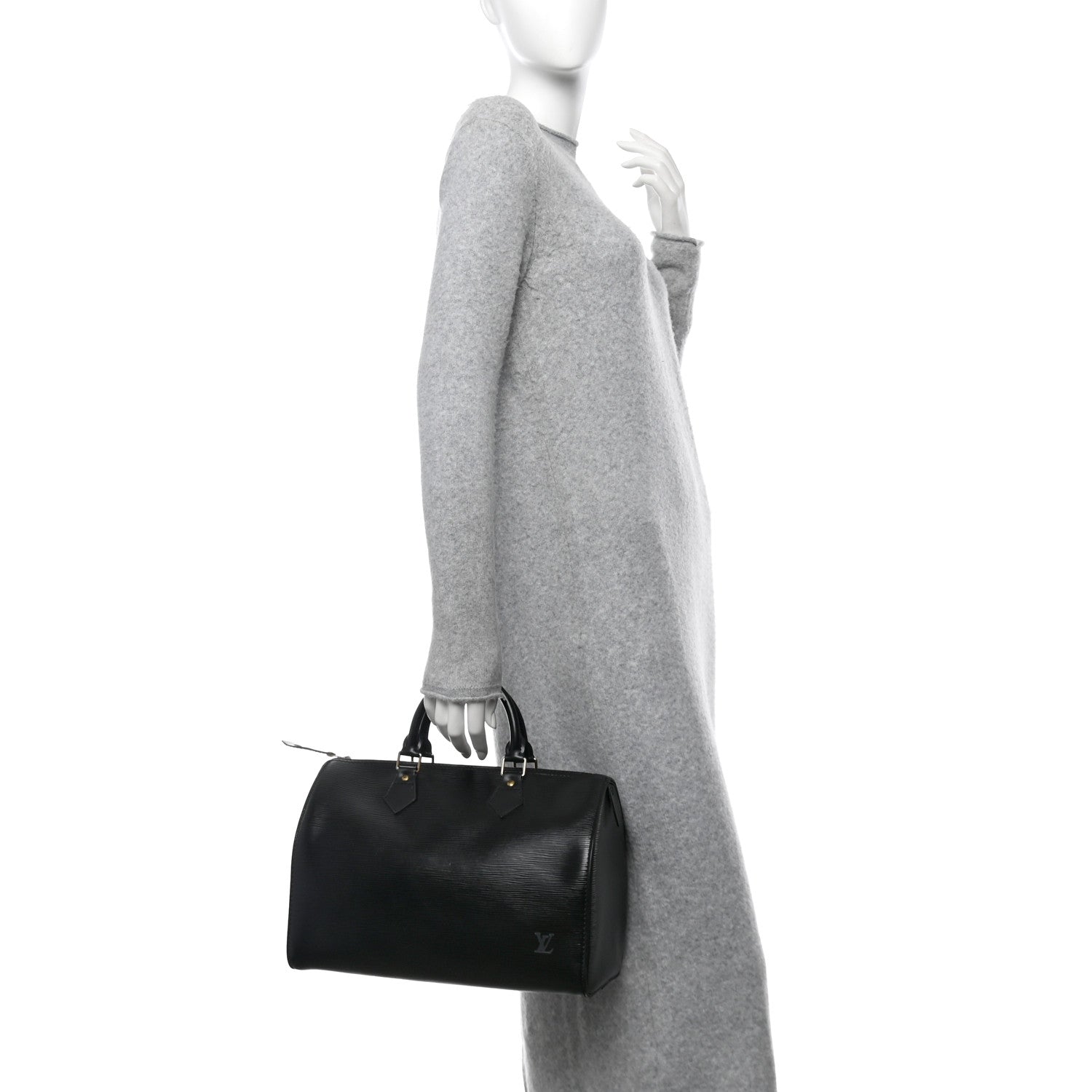 Louis Vuitton Epi Speedy 30 Black 2 of 12