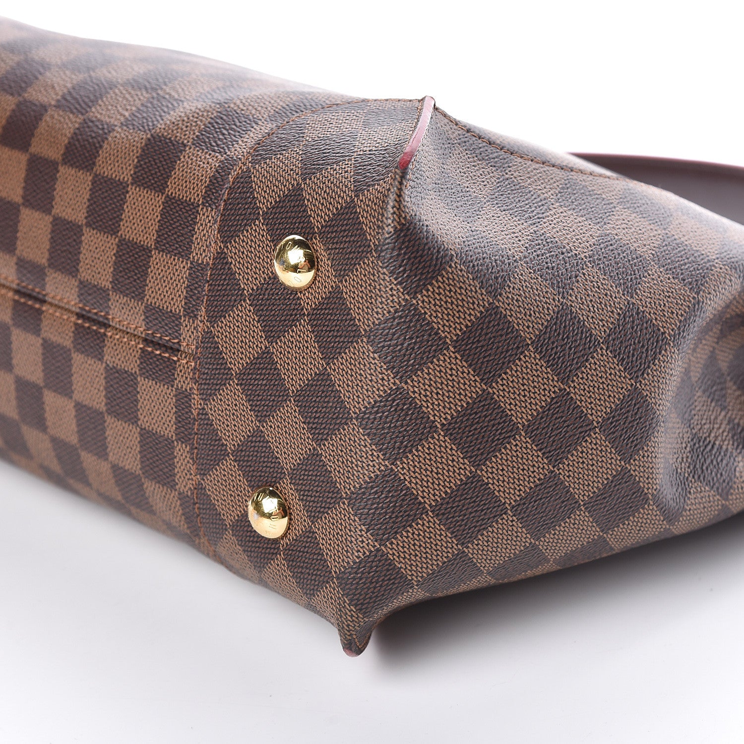 Louis Vuitton Damier Ebene Caissa Hobo Cherry 9 of 11