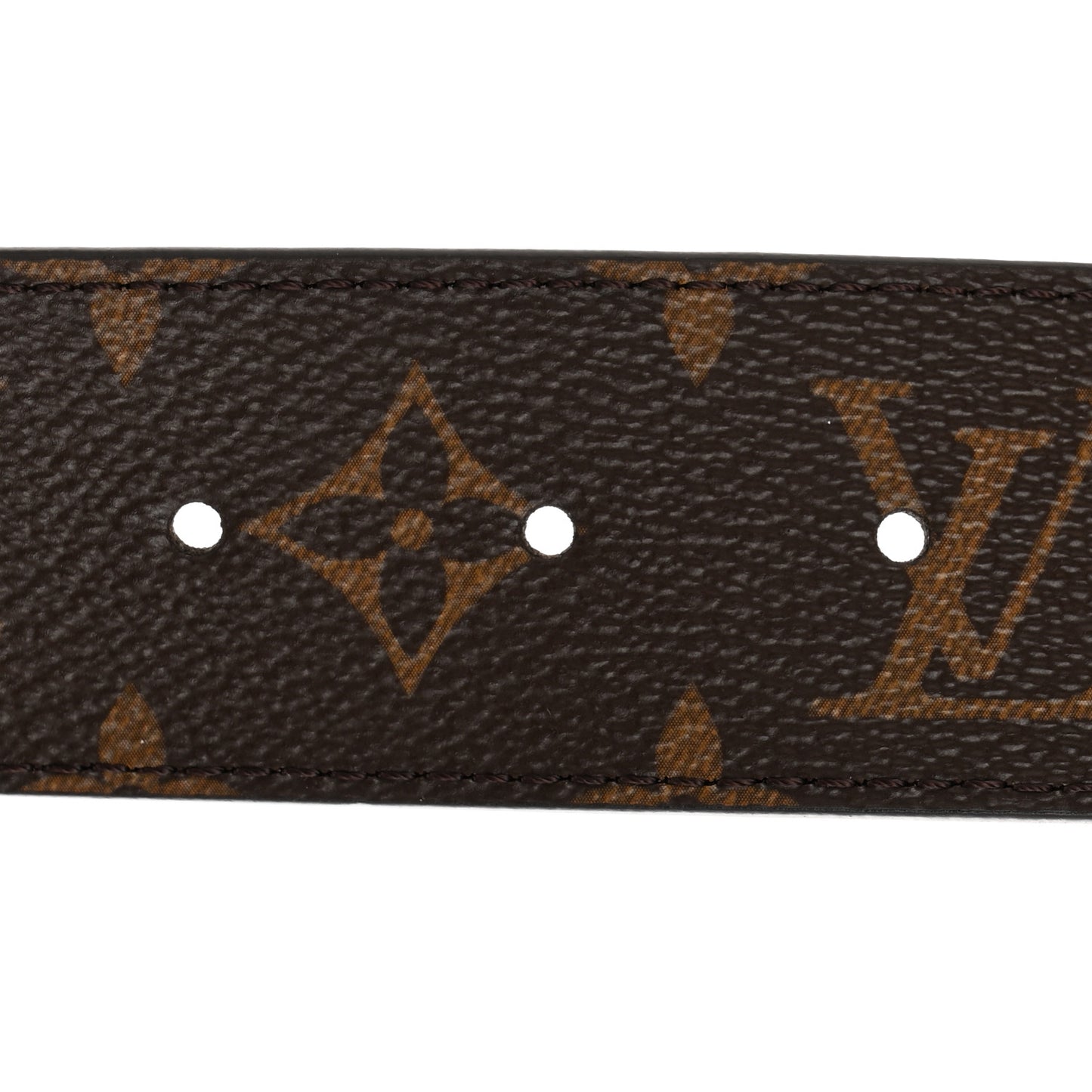 Calfskin Monogram 40mm LV Initiales Reversible Belt 100 40 Brown