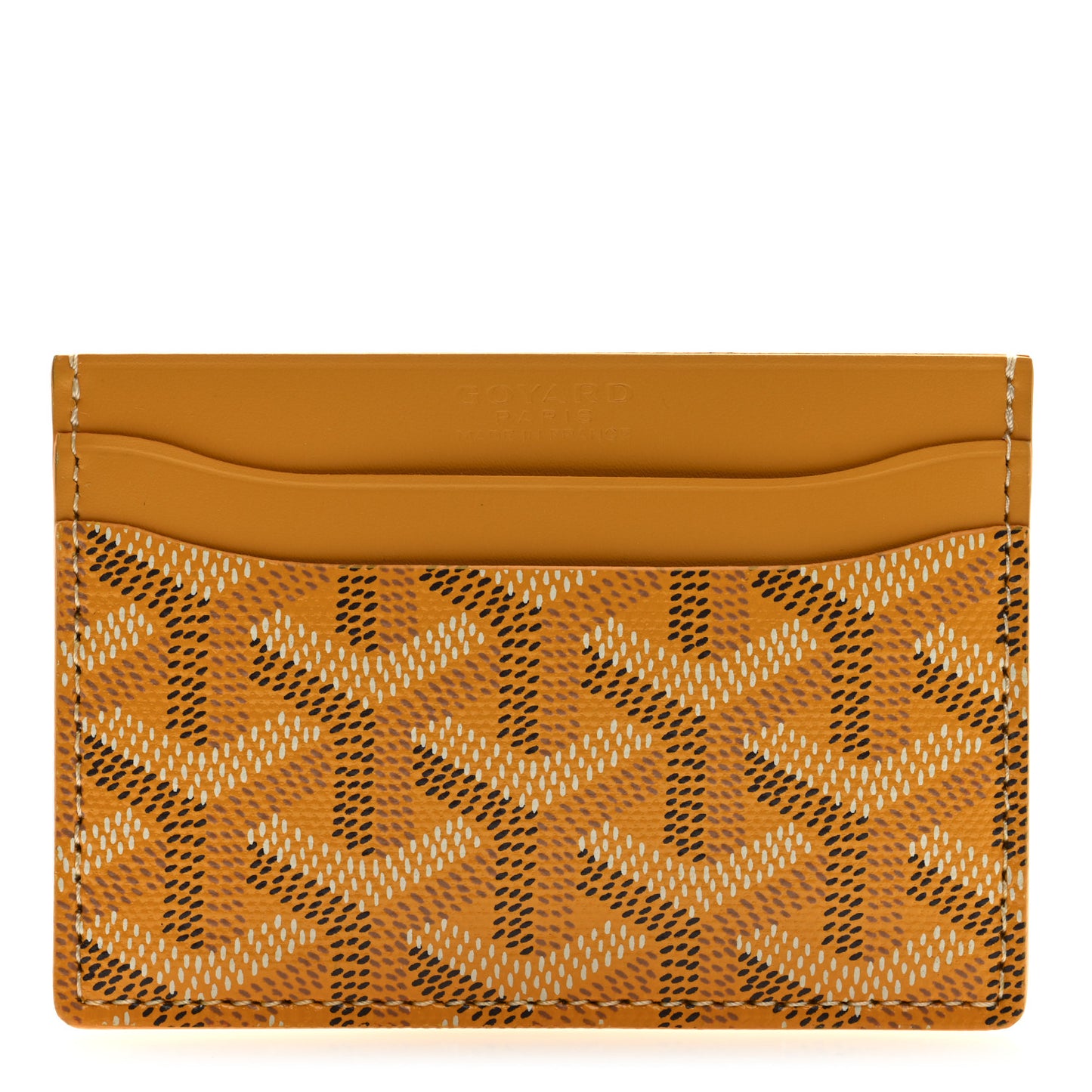Goyardine Saint Sulpice Card Holder Yellow