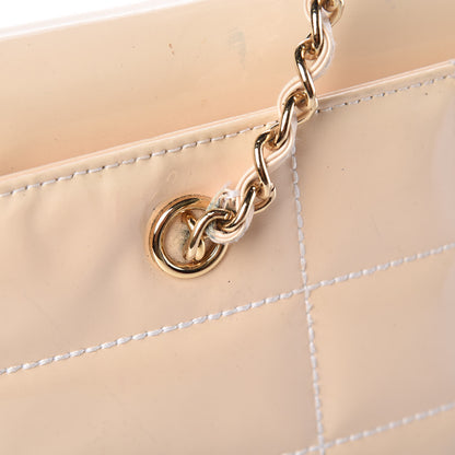 Chanel Patent Chocolate Bar East West Tote White 23 of 27