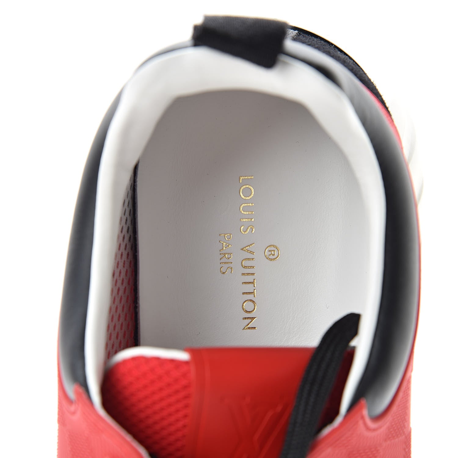 Louis Vuitton Rubber Mesh Suede Damier Fastlane Low Sneakers 7.5 Rouge 7 of 9
