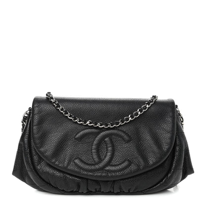 Chanel Caviar Half Moon Wallet On Chain WOC Black 1 of 4
