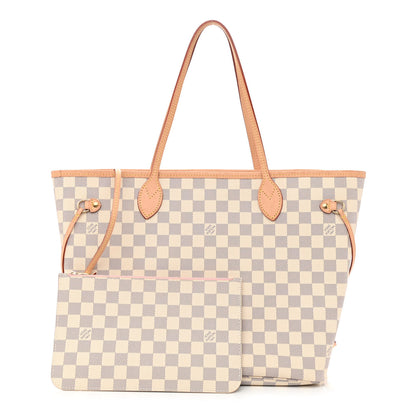 Louis Vuitton Damier Azur Neo Neverfull MM Rose Ballerine 1 of 12