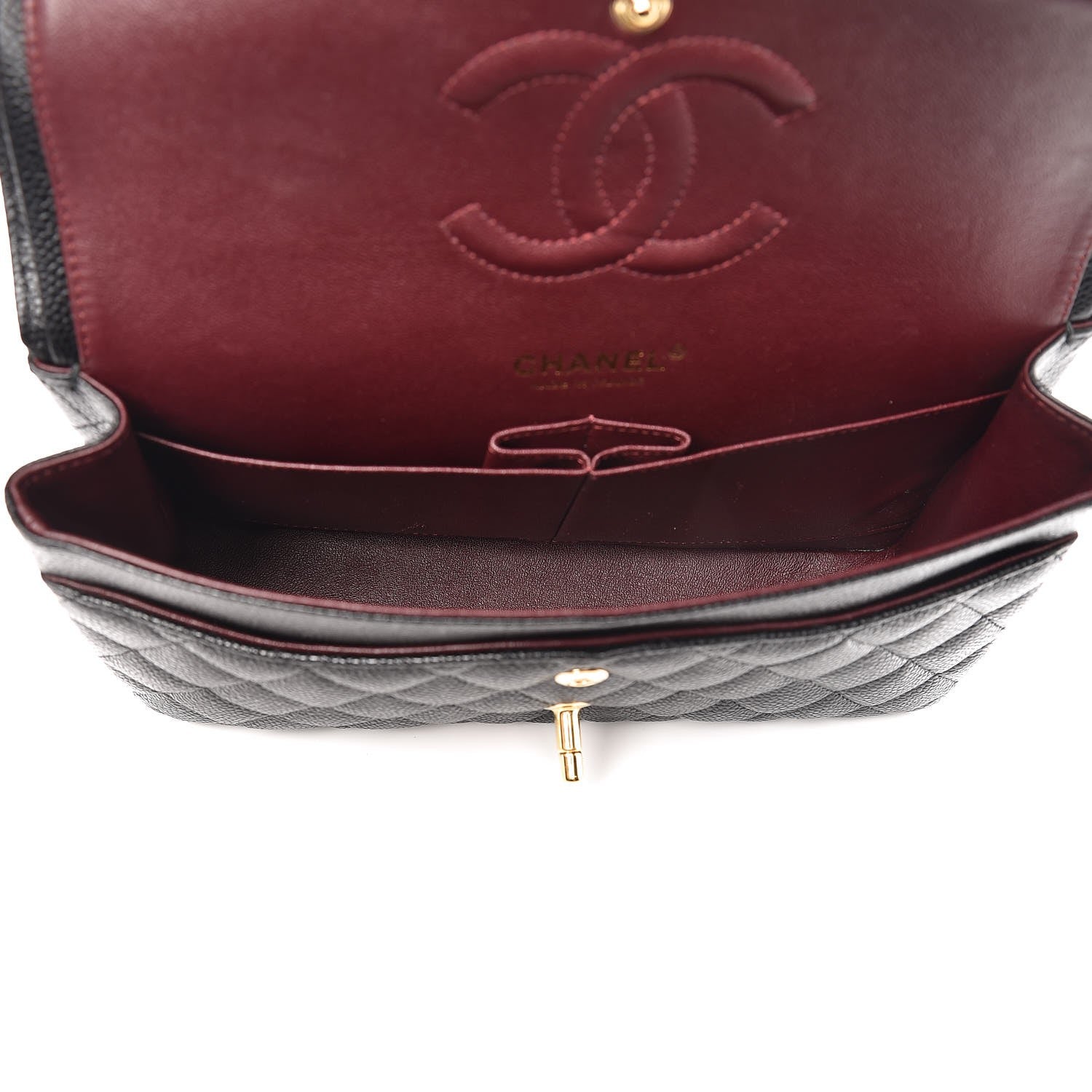 Chanel Caviar Quilted Medium Double Flap Black 5 of 8