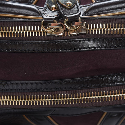 Burberry Grainy Calfskin Suede Tote Brown Burgundy 14 of 15