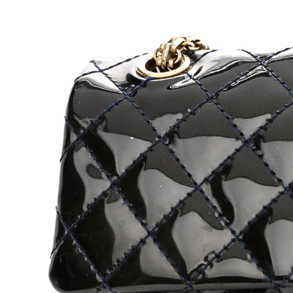 Chanel Patent Quilted Accordion Reissue 2.55 Flap Navy 10 of 14