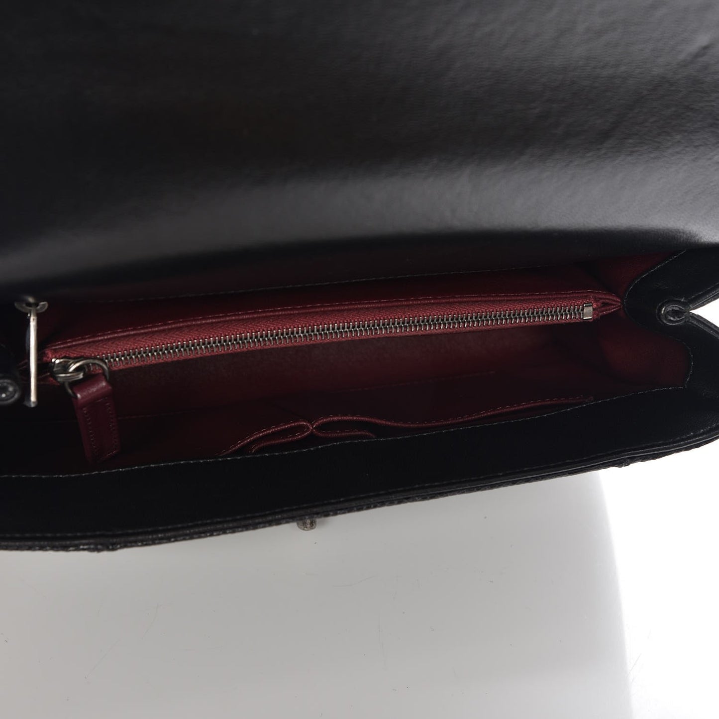 Lizard Medium Coco Handle Flap Black