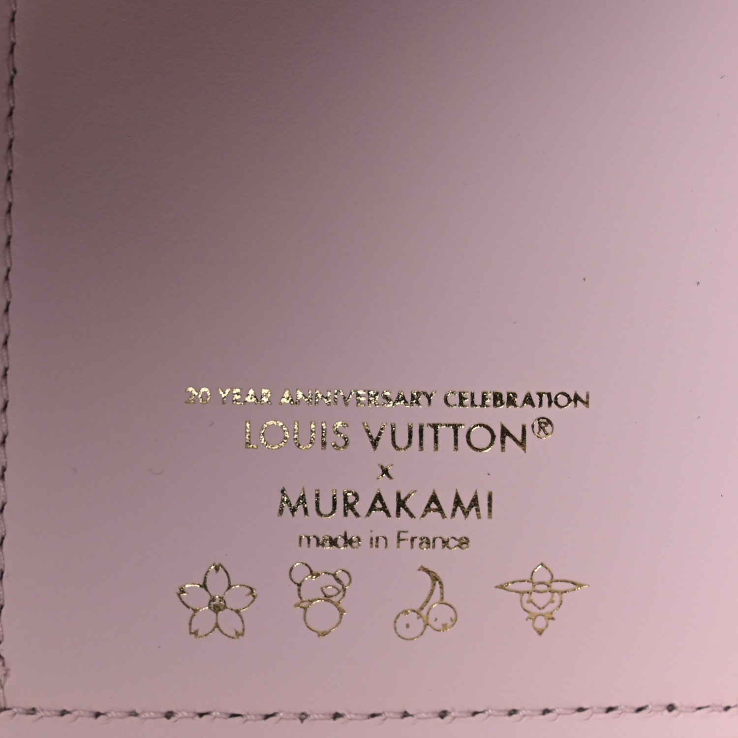 Louis Vuitton LV X TM Lambskin Embroidered Cherry Blossom Capucines Compact Wallet Pink 6 of 9