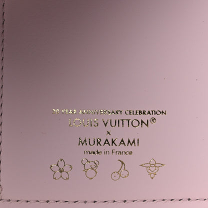 Louis Vuitton LV X TM Lambskin Embroidered Cherry Blossom Capucines Compact Wallet Pink 6 of 9
