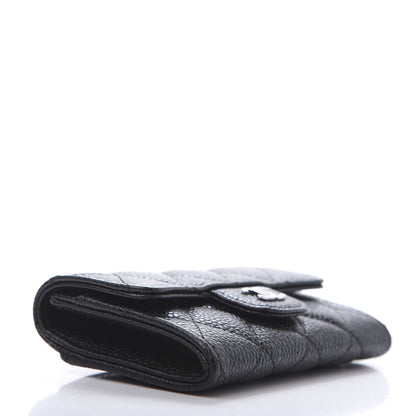 Chanel Caviar Quilted Flap Card Holder Wallet Black 4 of 9