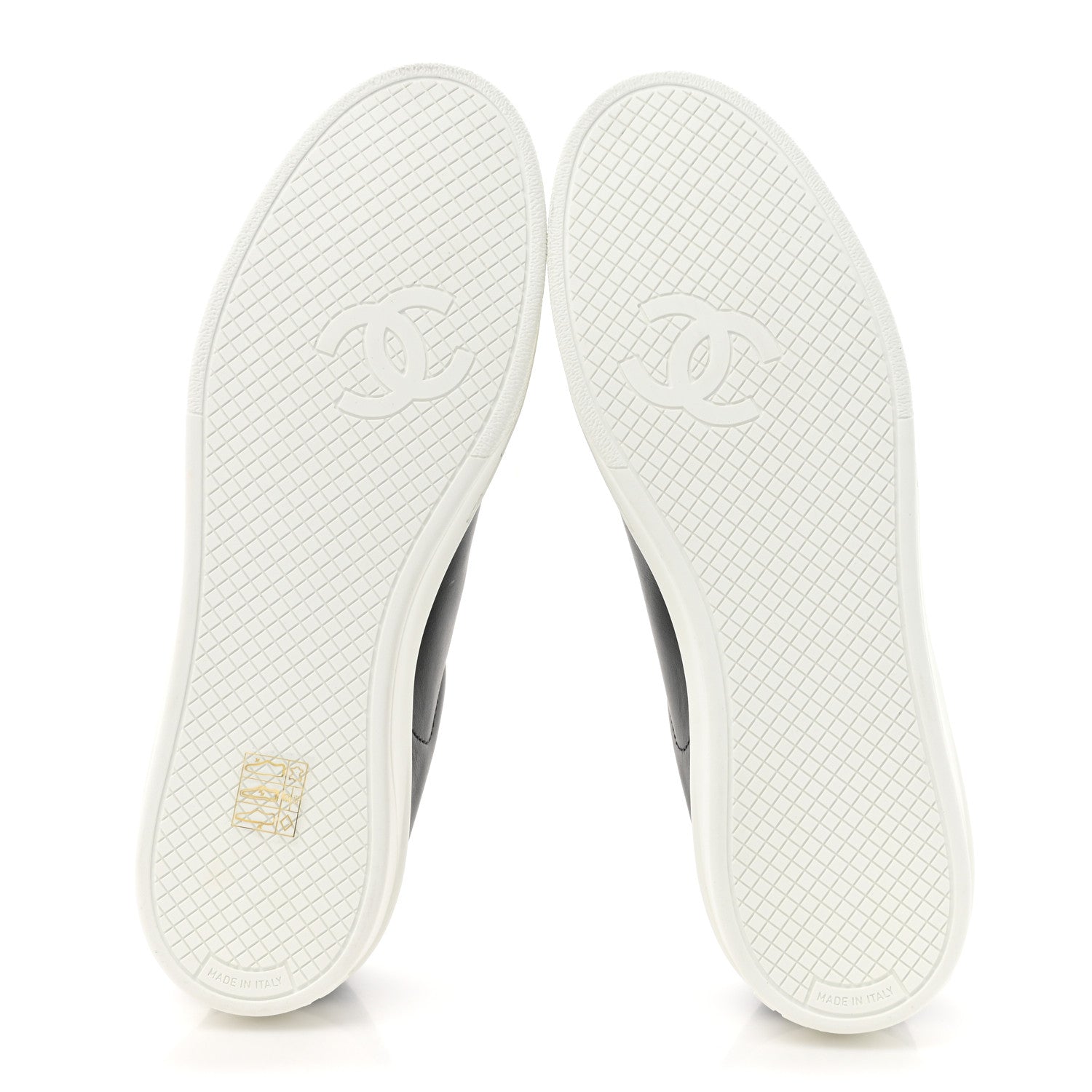 Chanel Calfskin CC Womens Sneakers 40 Black 6 of 9