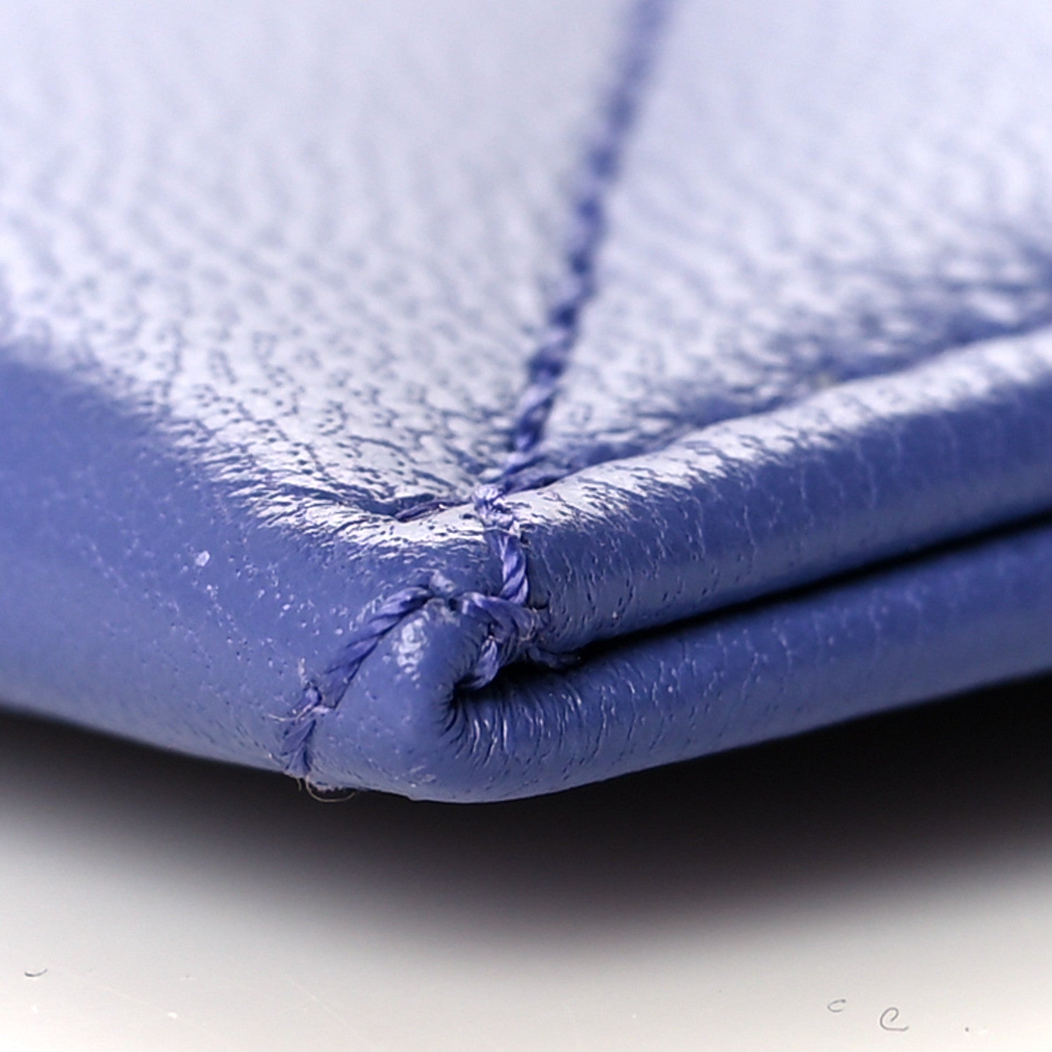 Chanel Shiny Goatskin Quilted Chanel 19 Card Holder Blue 10 of 10