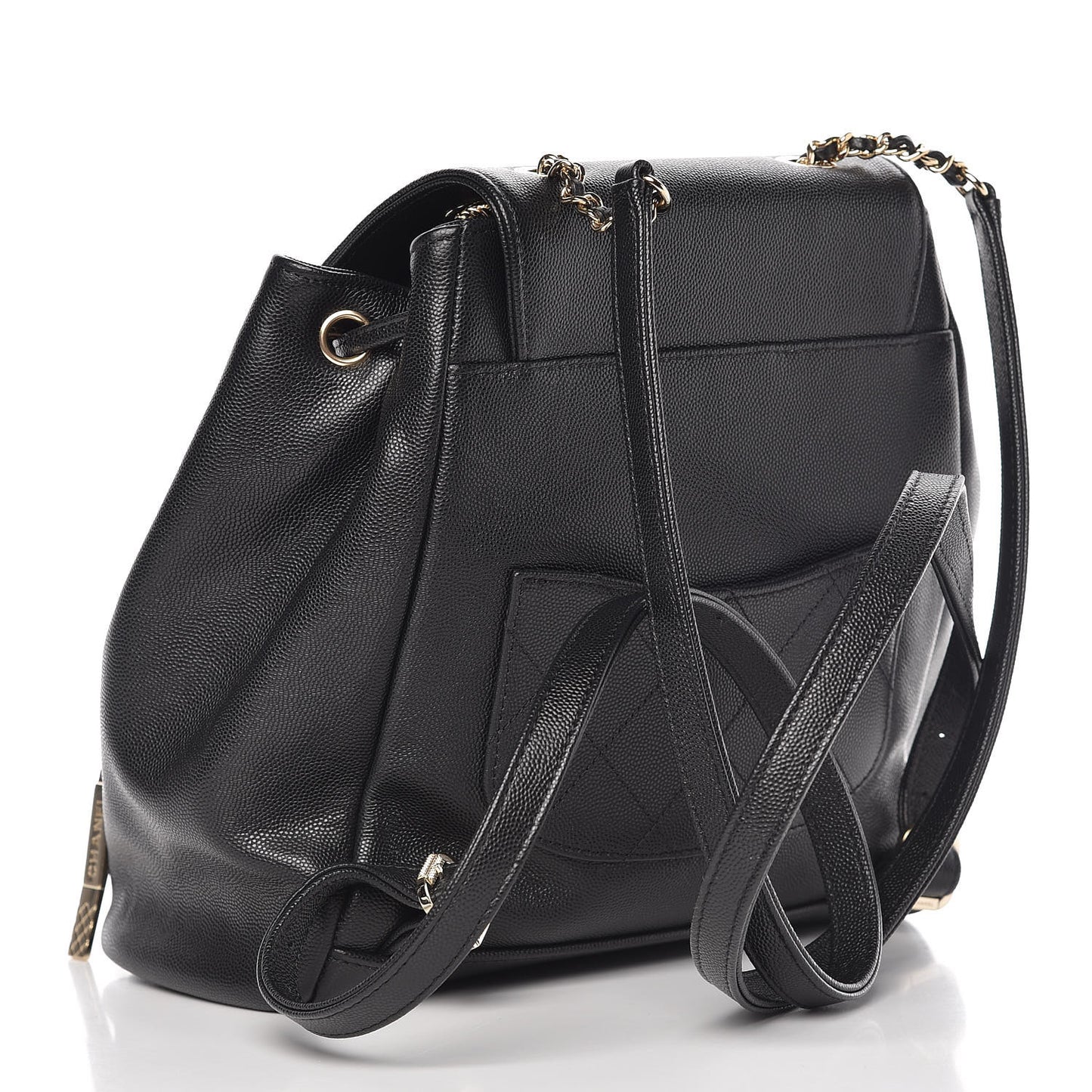 Caviar Quilted Business Affinity Backpack Black