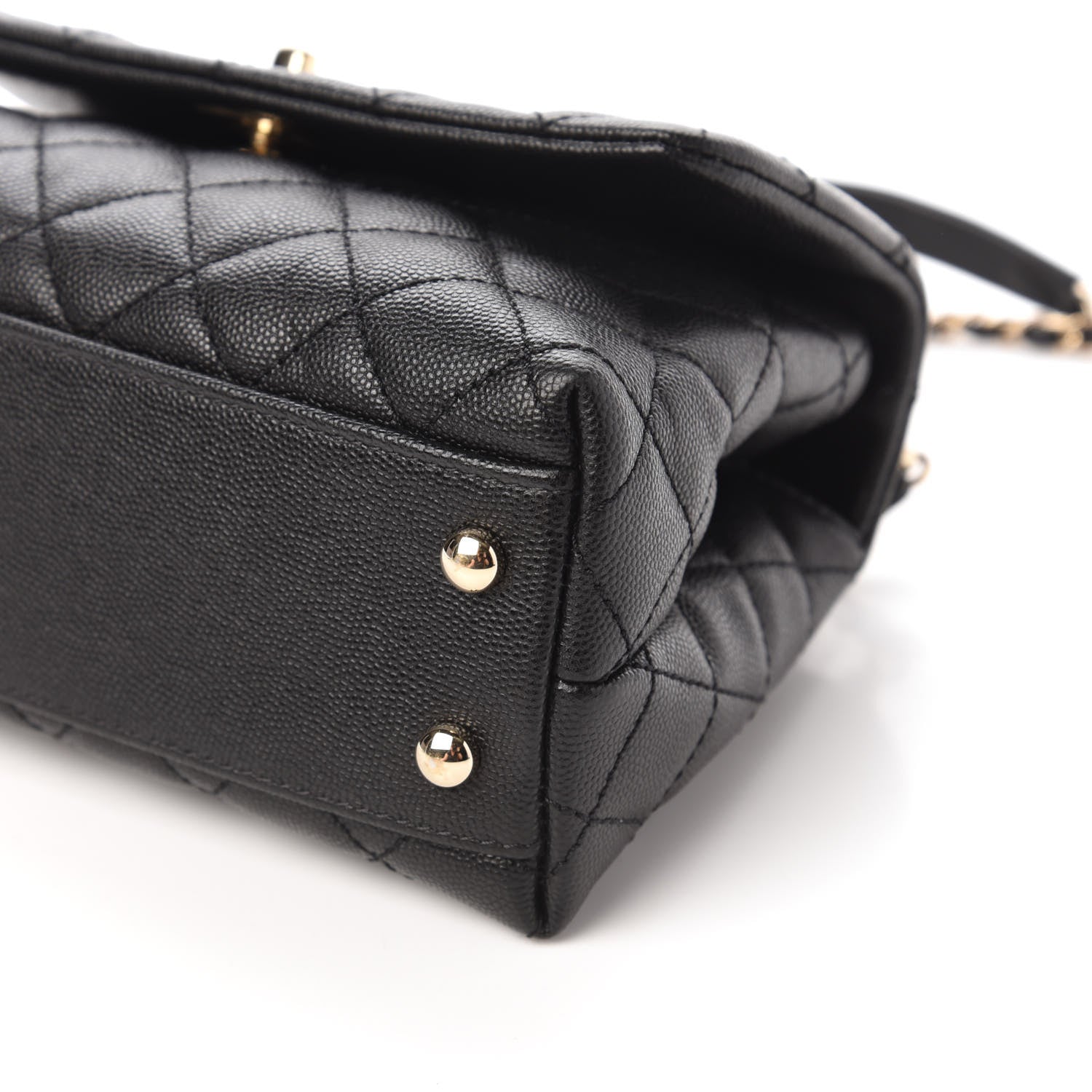 Chanel Caviar Quilted Mini Coco Handle Flap Black 7 of 10