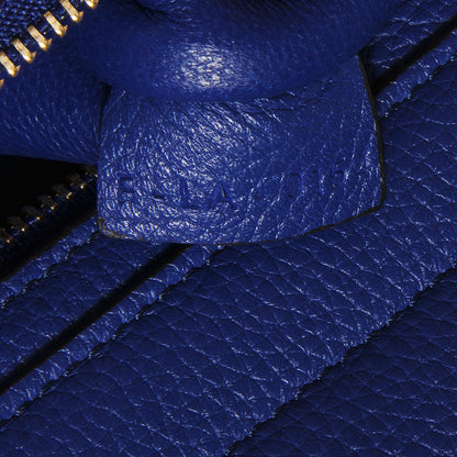 Celine Drummed Calfskin Suede Small Trapeze Indigo 7 of 8