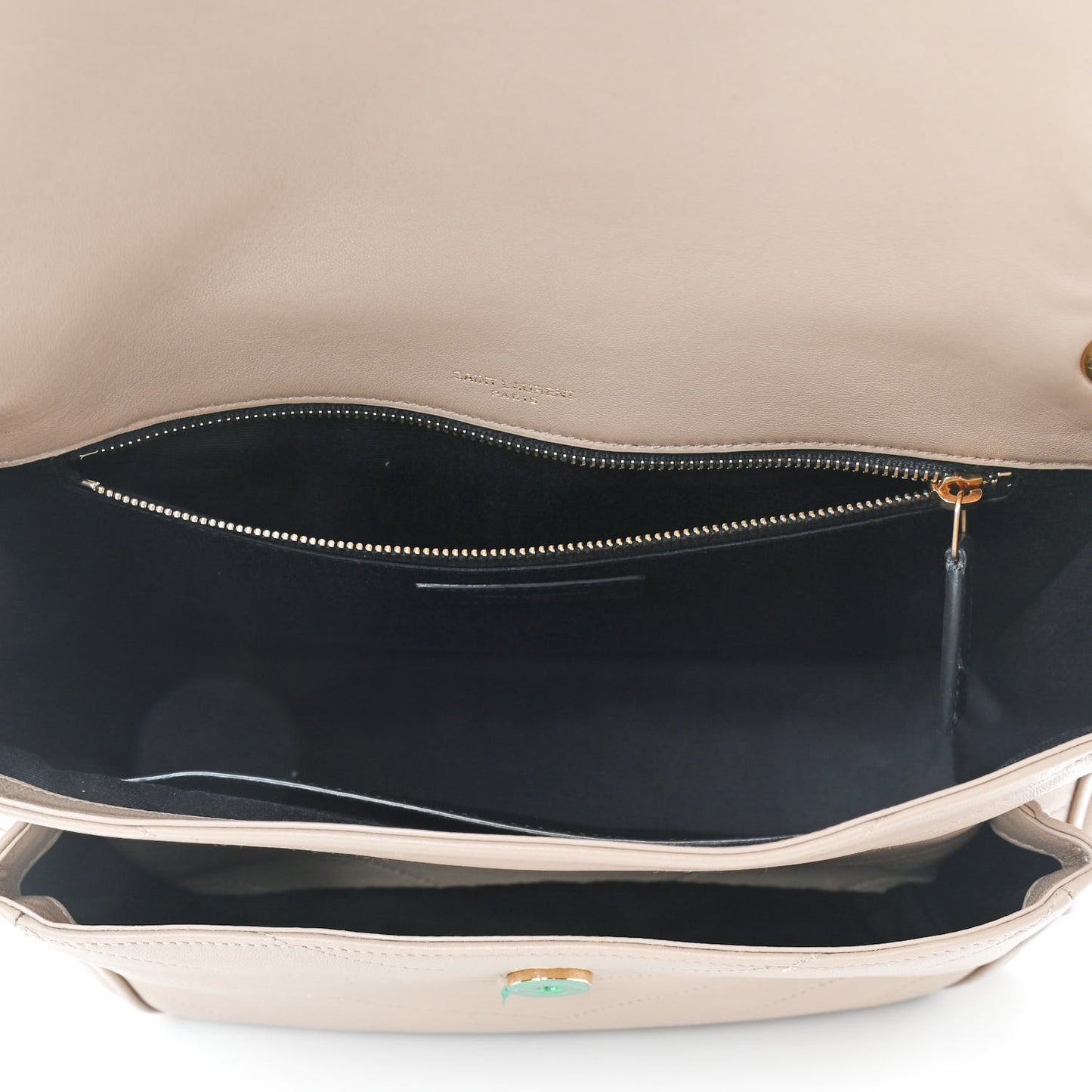 Lambskin Matelasse Monogram Medium Niki Chain Satchel Dark Beige