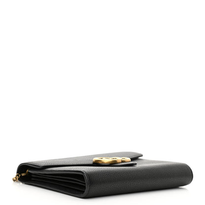 Gucci Calfskin GG Marmont Chain Wallet Black 4 of 12