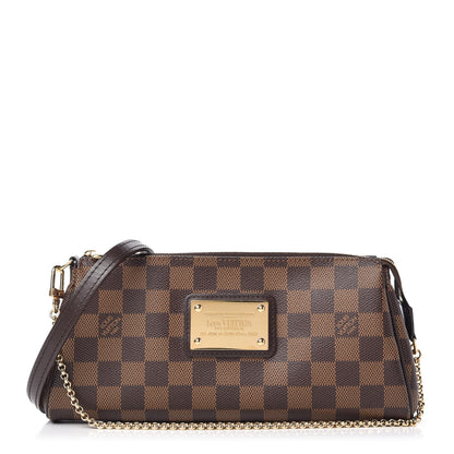 Louis Vuitton Damier Ebene Eva Clutch 1 of 9
