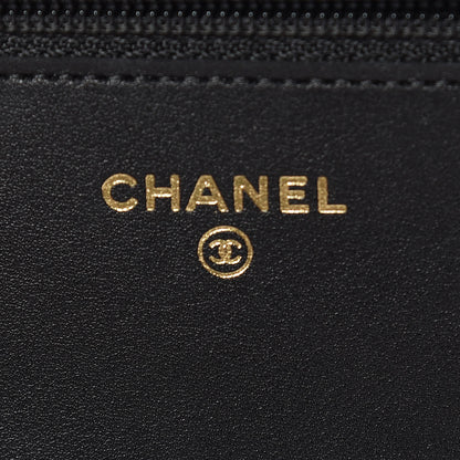 Chanel Caviar Quilted Boy Wallet On Chain WOC Black 6 of 15