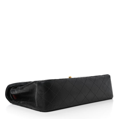Chanel Lambskin Quilted Medium Double Flap Black 3 of 4