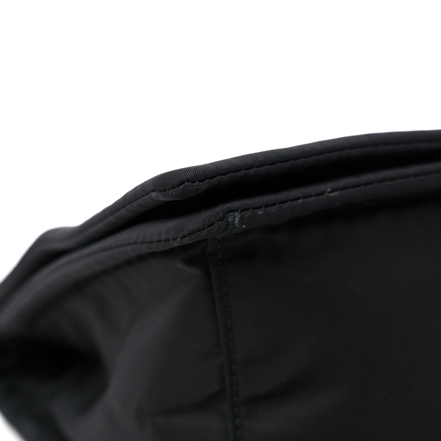 Prada Tessuto Nylon Chain Flap Shoulder Bag Black 7 of 10