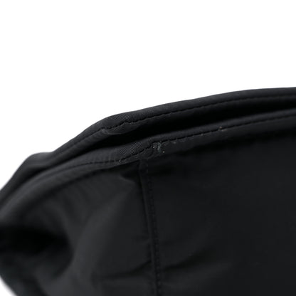 Prada Tessuto Nylon Chain Flap Shoulder Bag Black 7 of 10