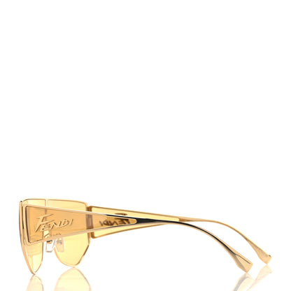 Fendi Metal Disco Geometric Sunglasses FE 40051/U Gold 3 of 7