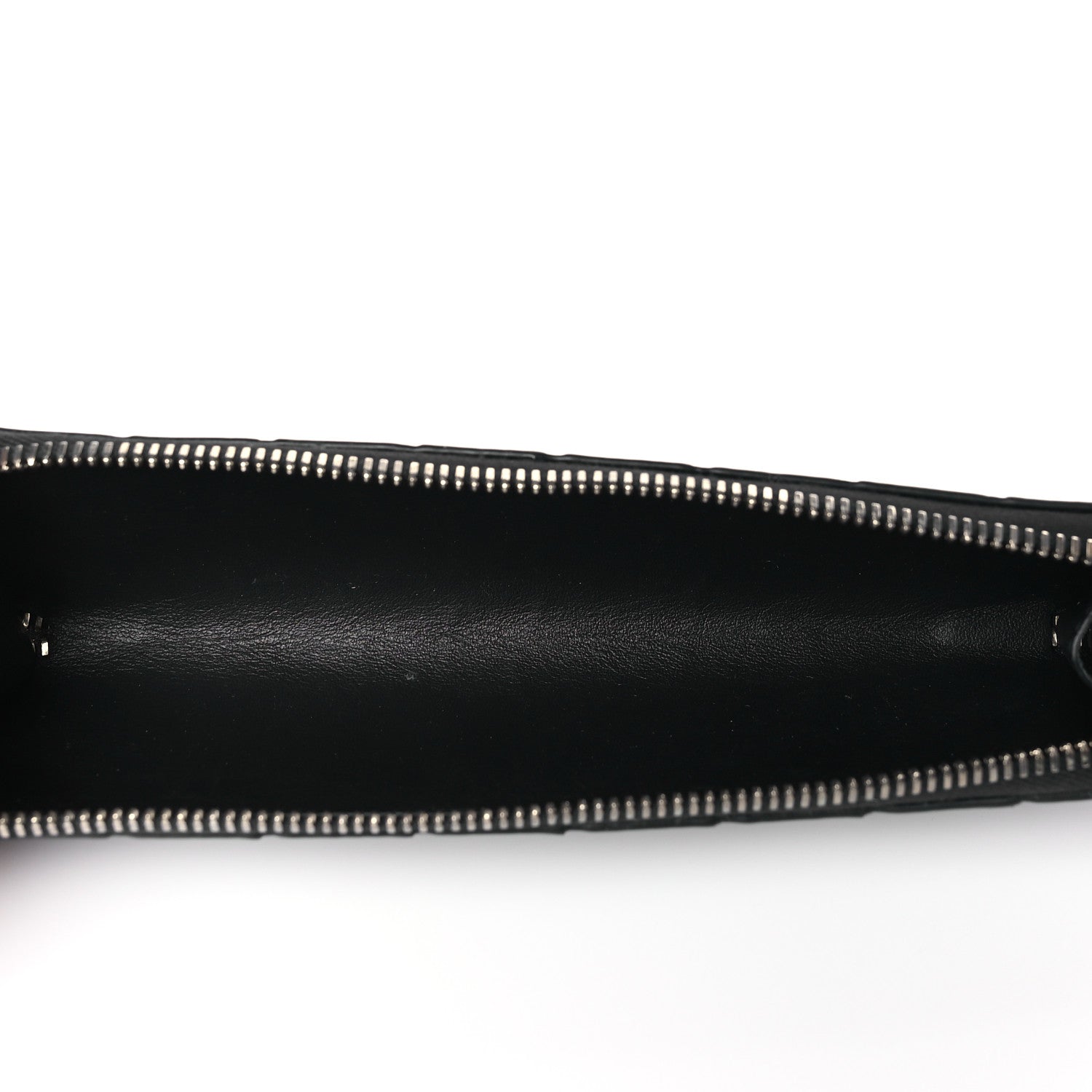 Bottega Veneta Nappa Intrecciato Long Zip Pouch Black 5 of 6