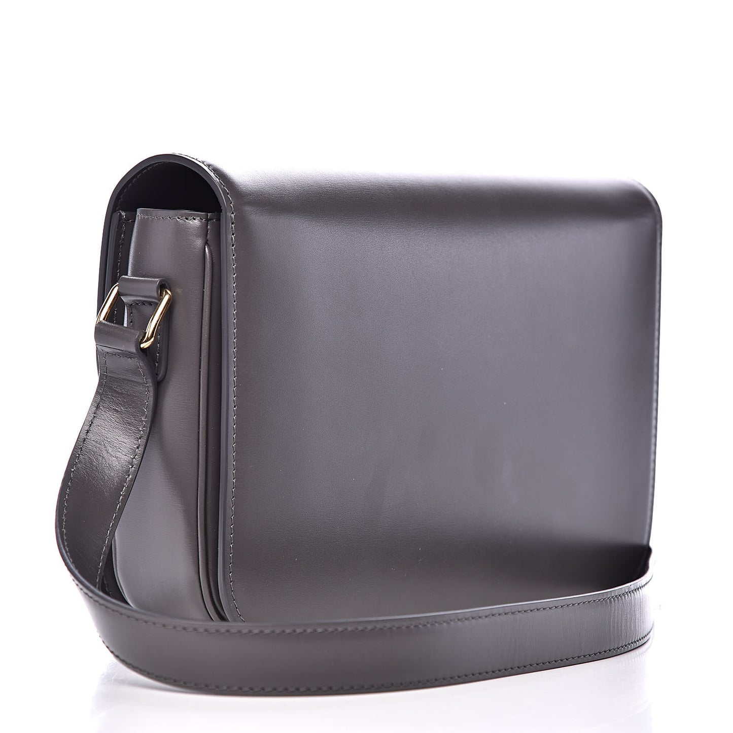 Shiny Calfskin Medium Triomphe Grey