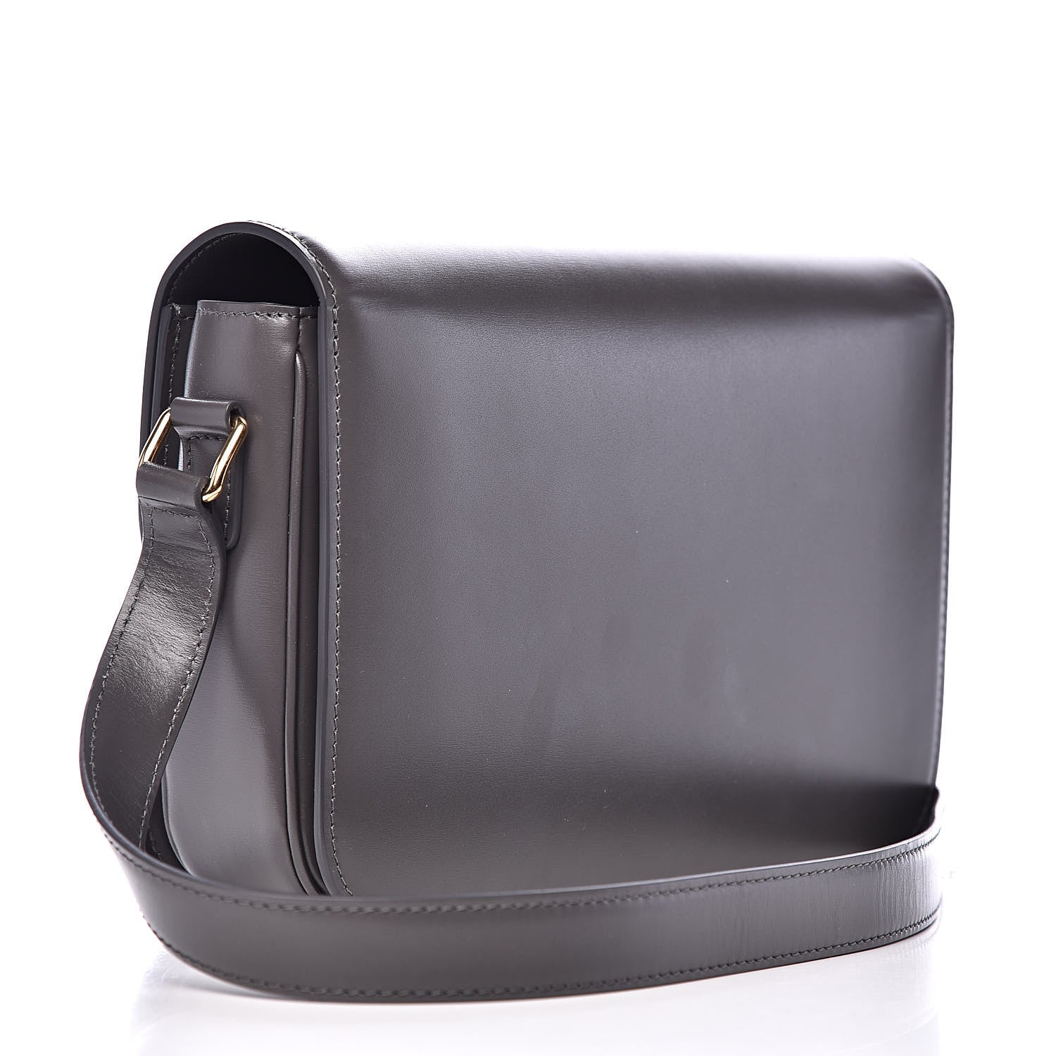 Celine Shiny Calfskin Medium Triomphe Grey 3 of 9