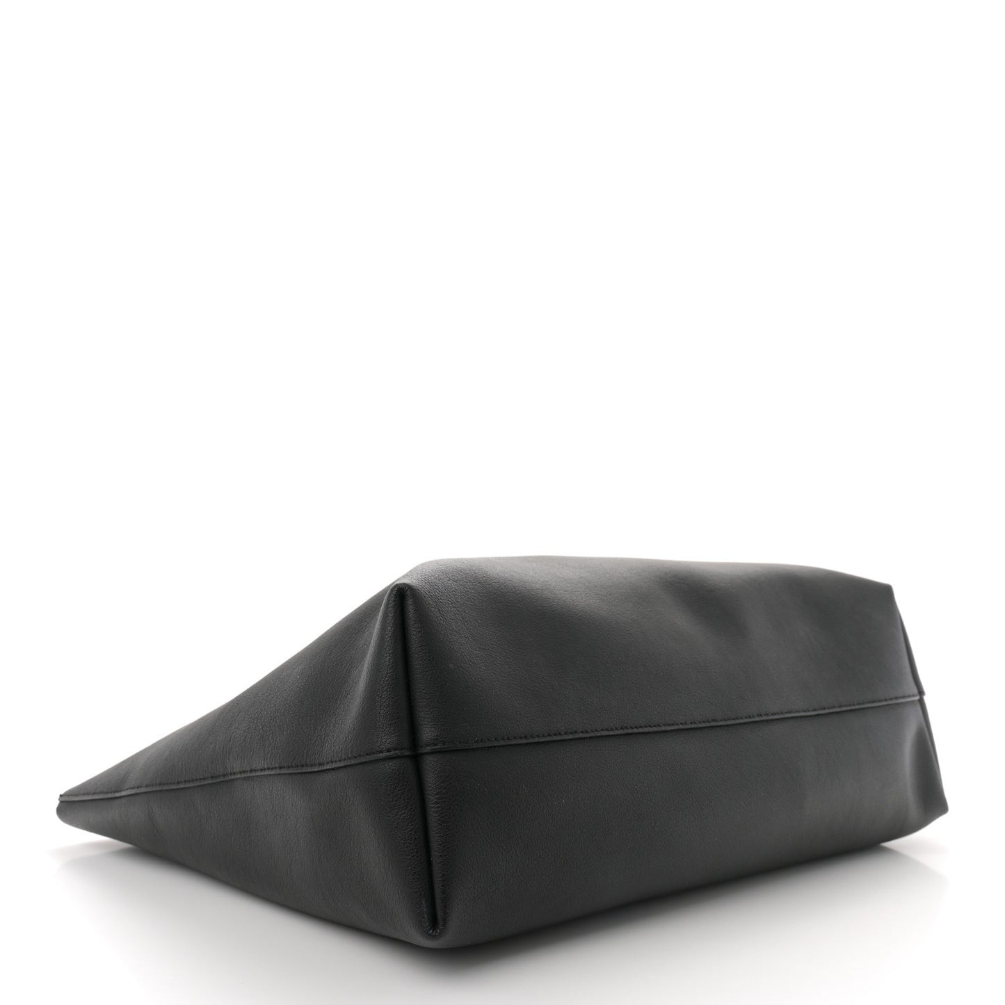 Calfskin Large Shopping Tote Black