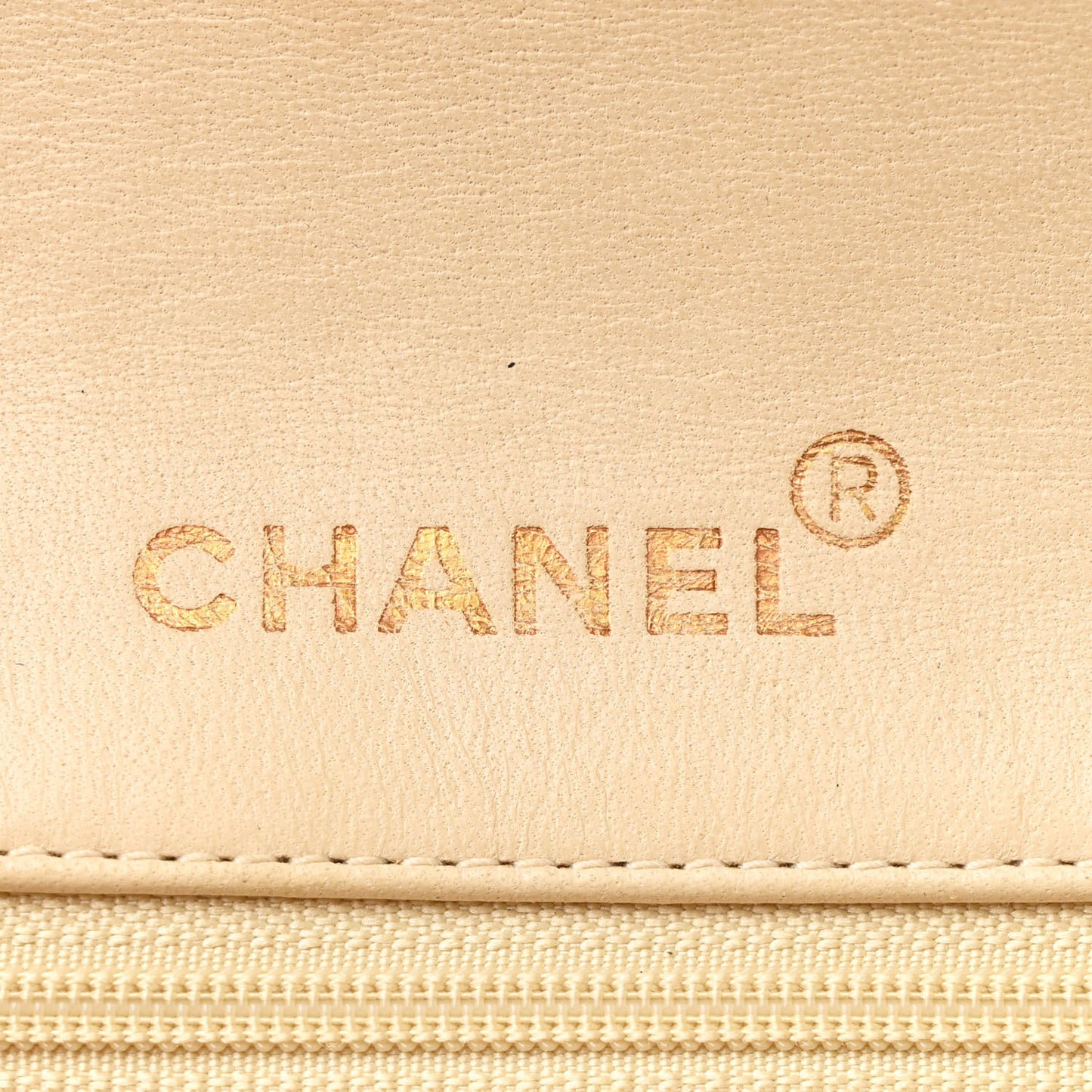 Lambskin Quilted Mini Square Flap Beige