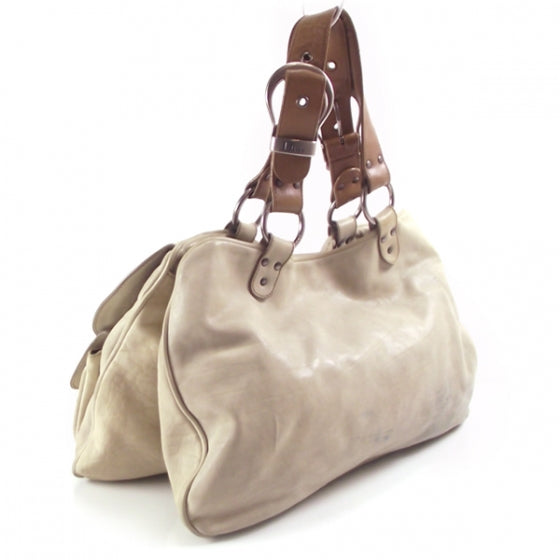 Christian Dior Leather Gaucho Beige 3 of 10