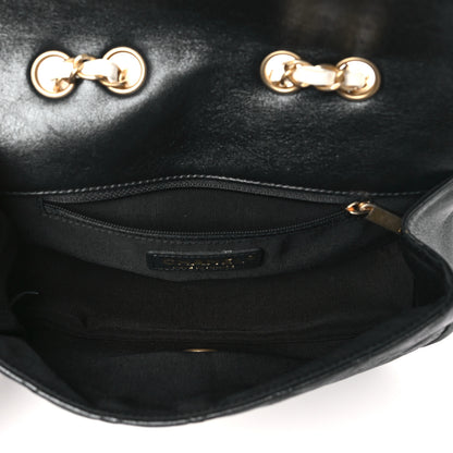 Chanel Calfskin Braided Flap White Black 5 of 9
