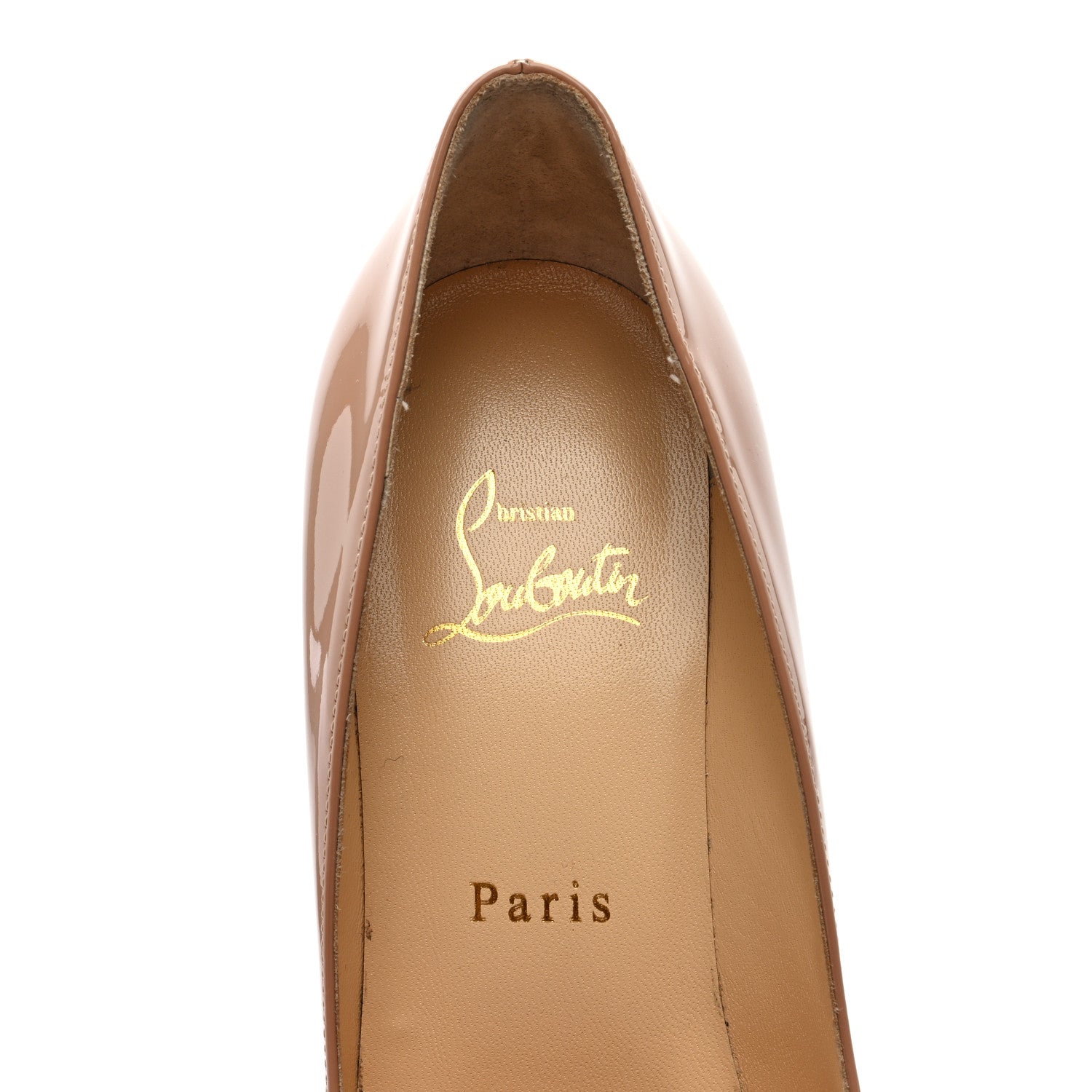 Christian Louboutin Patent Pigalle Follies 85 Pumps 37 Nude 7 of 7