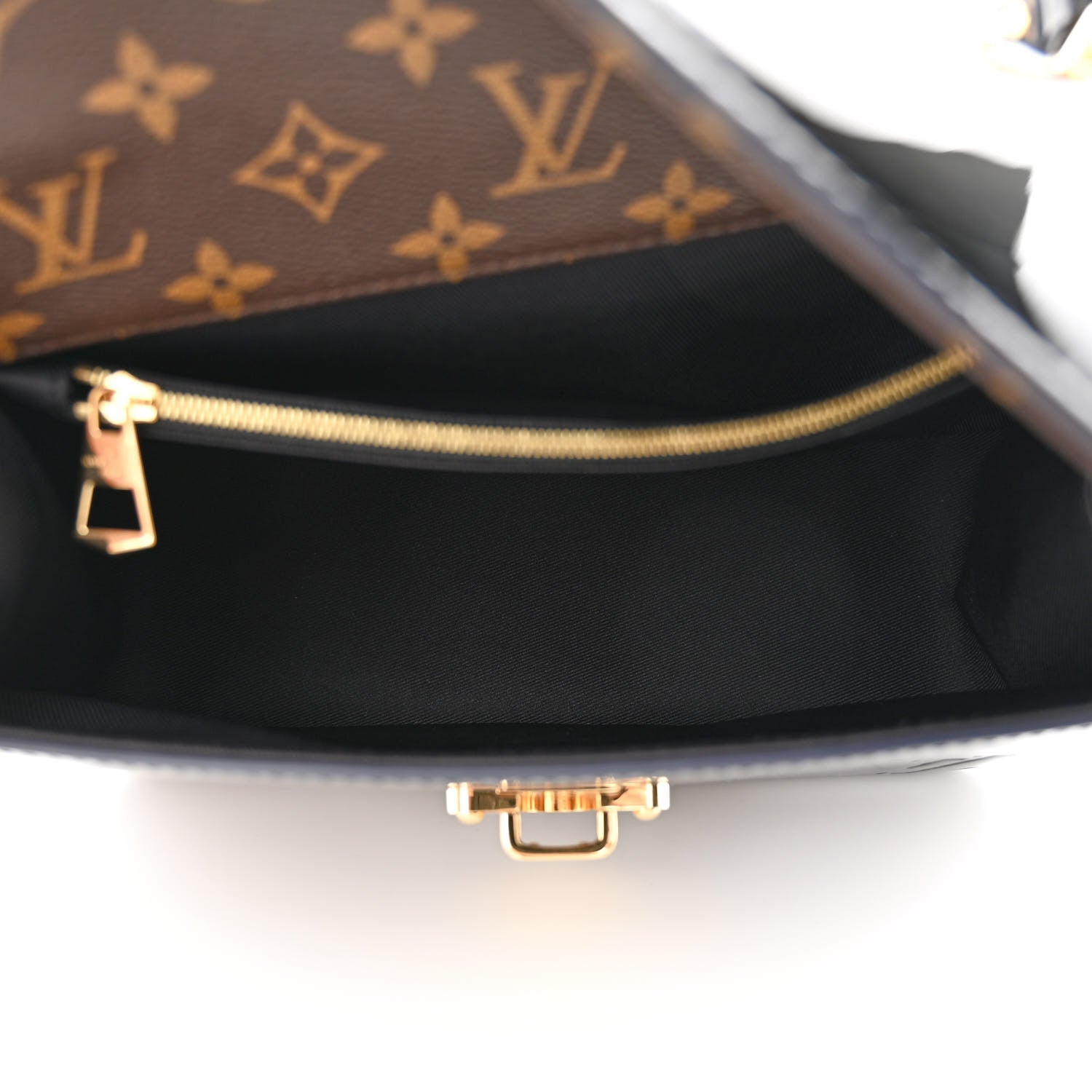 Louis Vuitton Patent Calfskin Monogram Cherrywood PM Black 5 of 10