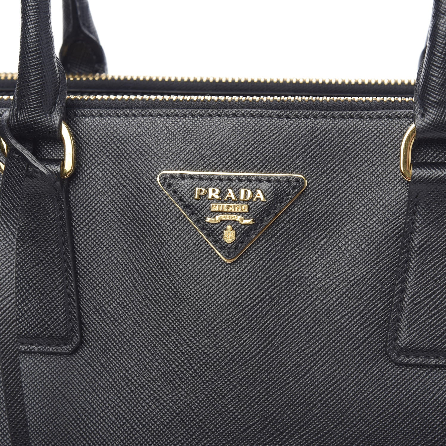 Prada Saffiano Medium Galleria Double Zip Tote Black 10 of 13