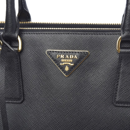 Prada Saffiano Medium Galleria Double Zip Tote Black 10 of 13