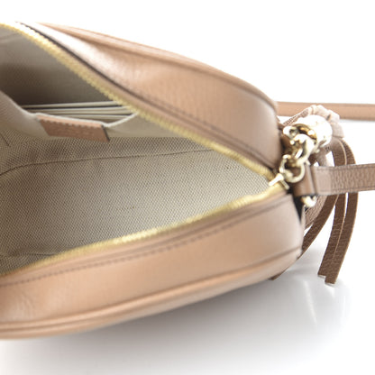 Gucci Pebbled Calfskin Small Soho Disco Bag Camelia 5 of 10