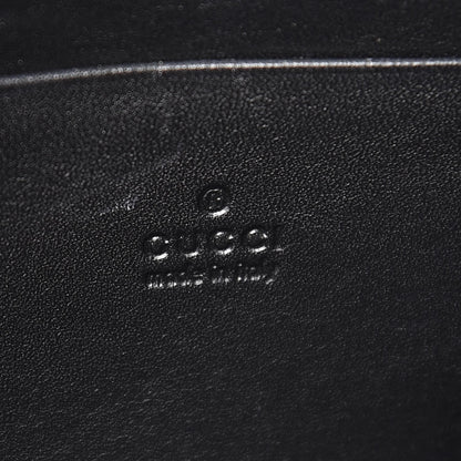 Gucci Calfskin Matelasse GG Marmont Chain Wallet Black 6 of 6