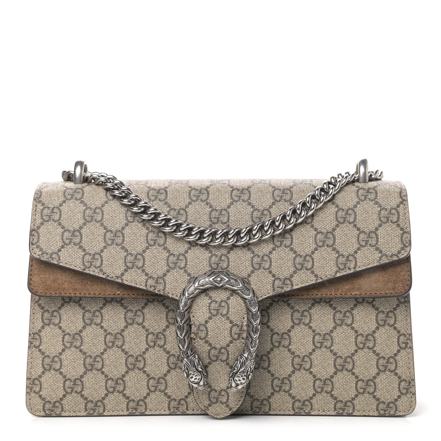 GG Supreme Monogram Small Dionysus Shoulder Bag Taupe
