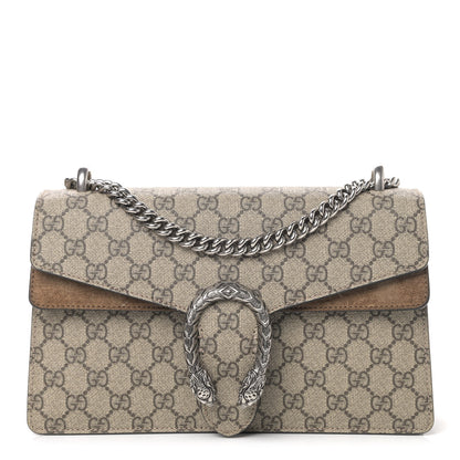 Gucci GG Supreme Monogram Small Dionysus Shoulder Bag Taupe 1 of 10