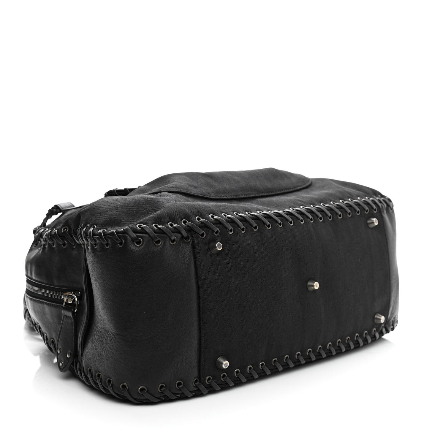 Monogram Ethnic Shoulder Bag Black