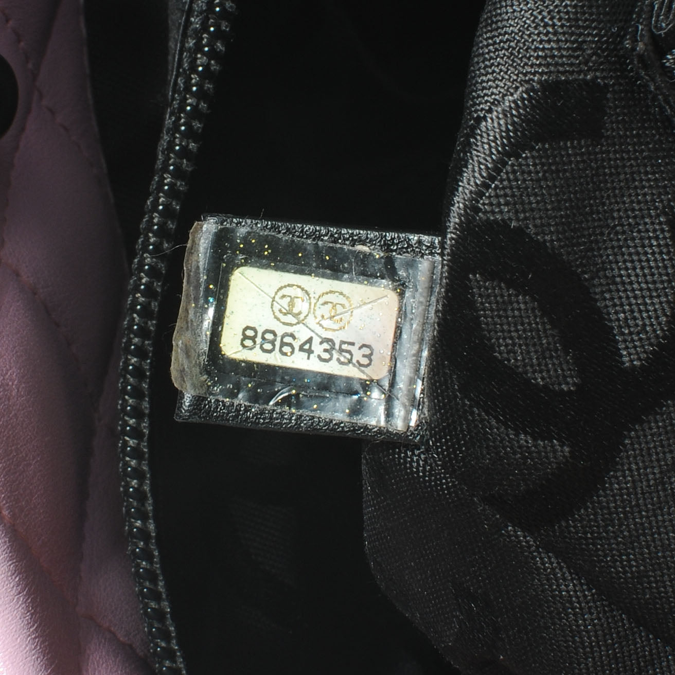 Calfskin Quilted Medium Cambon Tote Pink Black