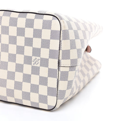 Louis Vuitton Damier Azur Neonoe MM Eau De Rose 6 of 9